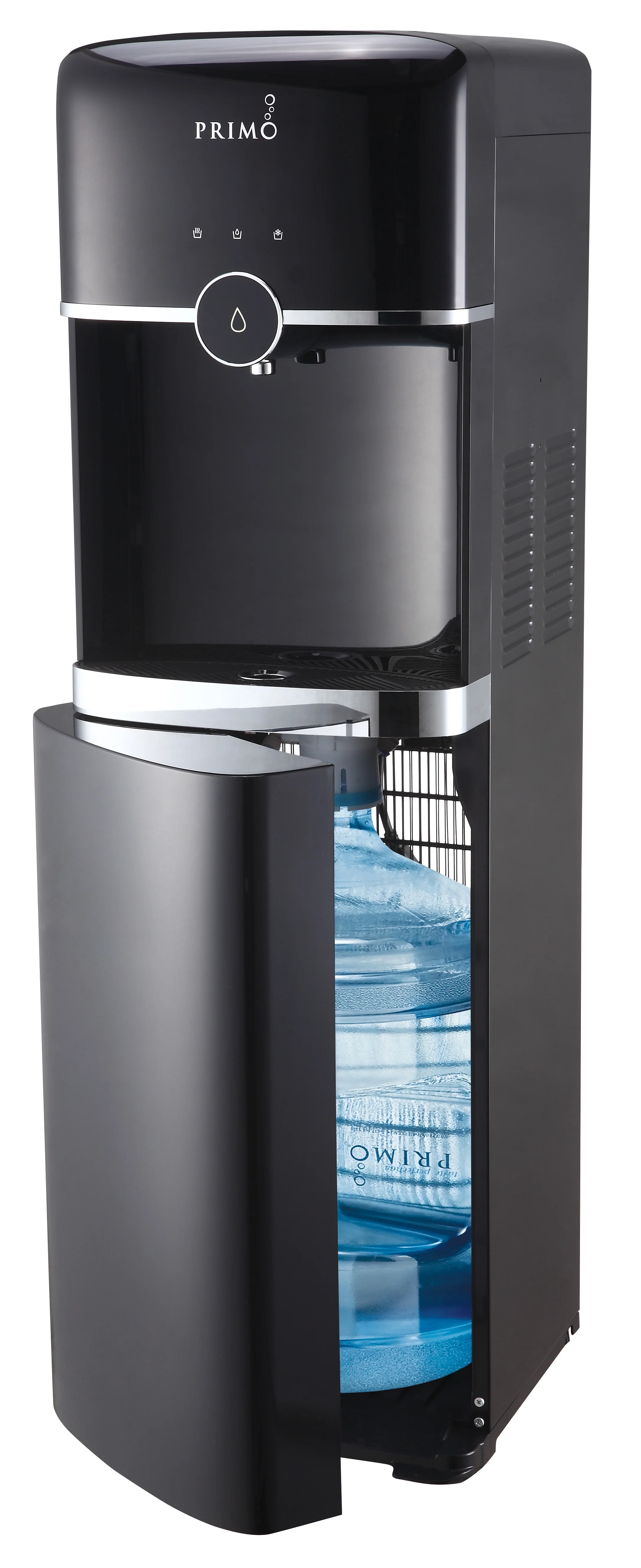 Primo Smart Touch Water Dispenser Bottom Loading, Hot/Cold/Room Temperature, Black - Radiant Selections