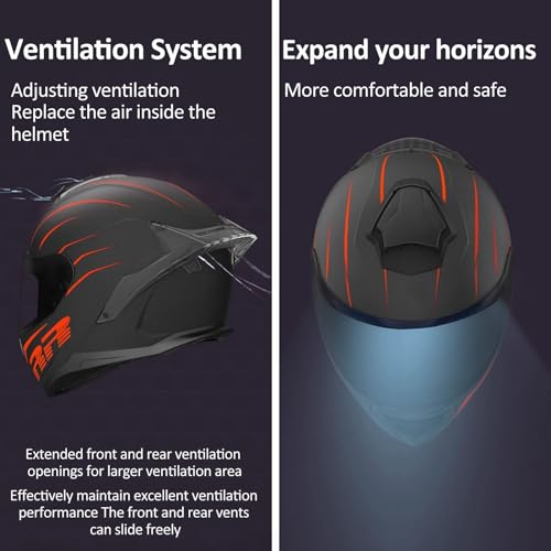 Full Face Motorcycle Bluetooth Helmet DOT FMVSS-218 Integrated Motorcycle Helmet Anti-Fog Visors Flip Up Helmet Modular Bluetooth Helmet Built-in
