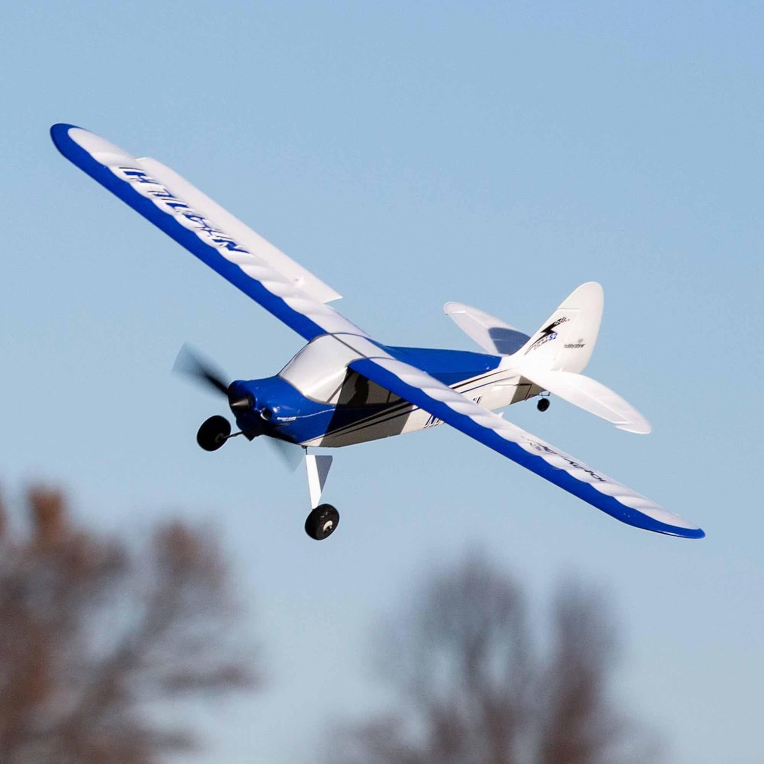 HobbyZone RC Airplane Sport Cub S 2 615mm RTF Everything Needed to Fly is Included/Safe Technology HBZ444000,White/Blue
