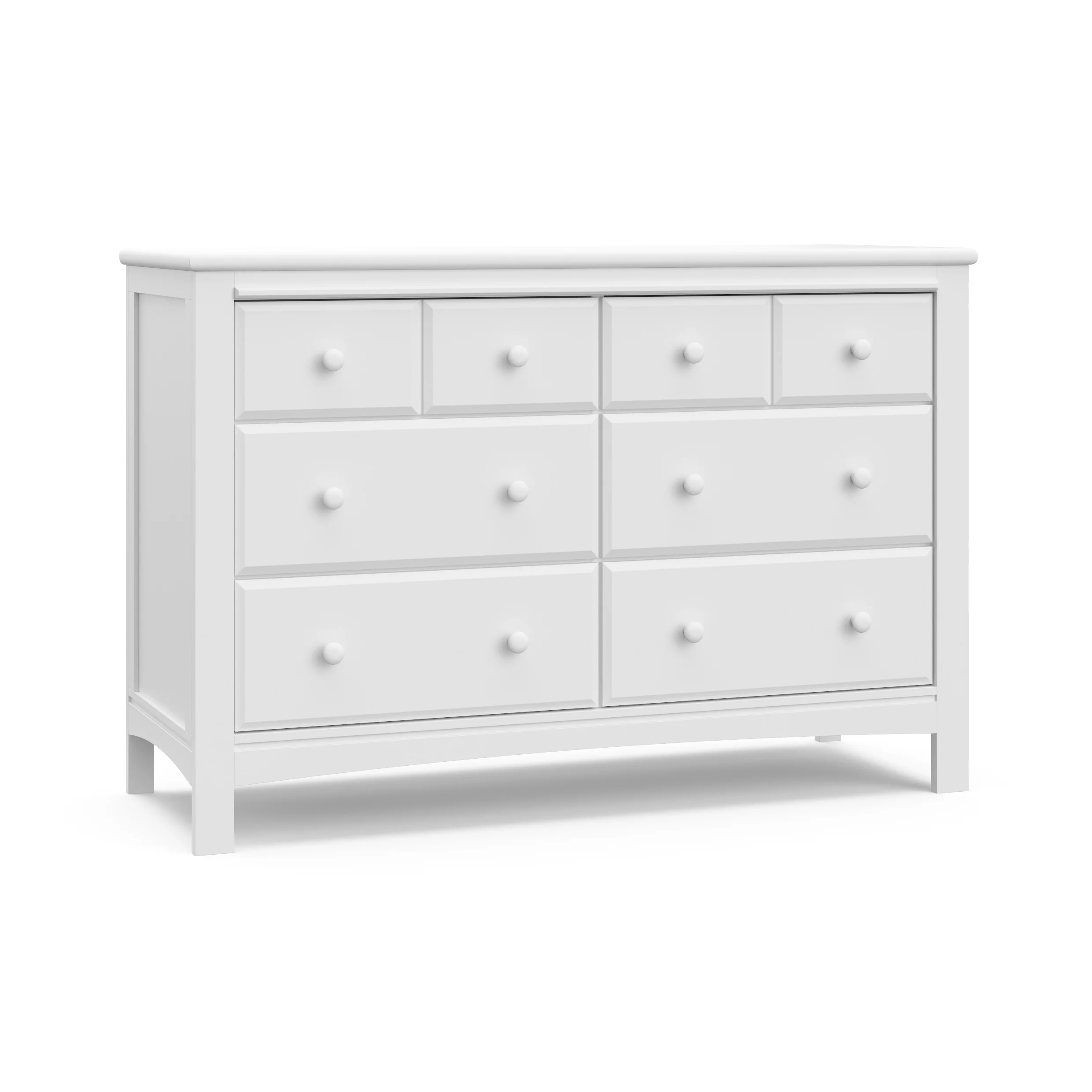 Graco Benton 6-Drawer Double Dresser, White - Curated Treasures Market