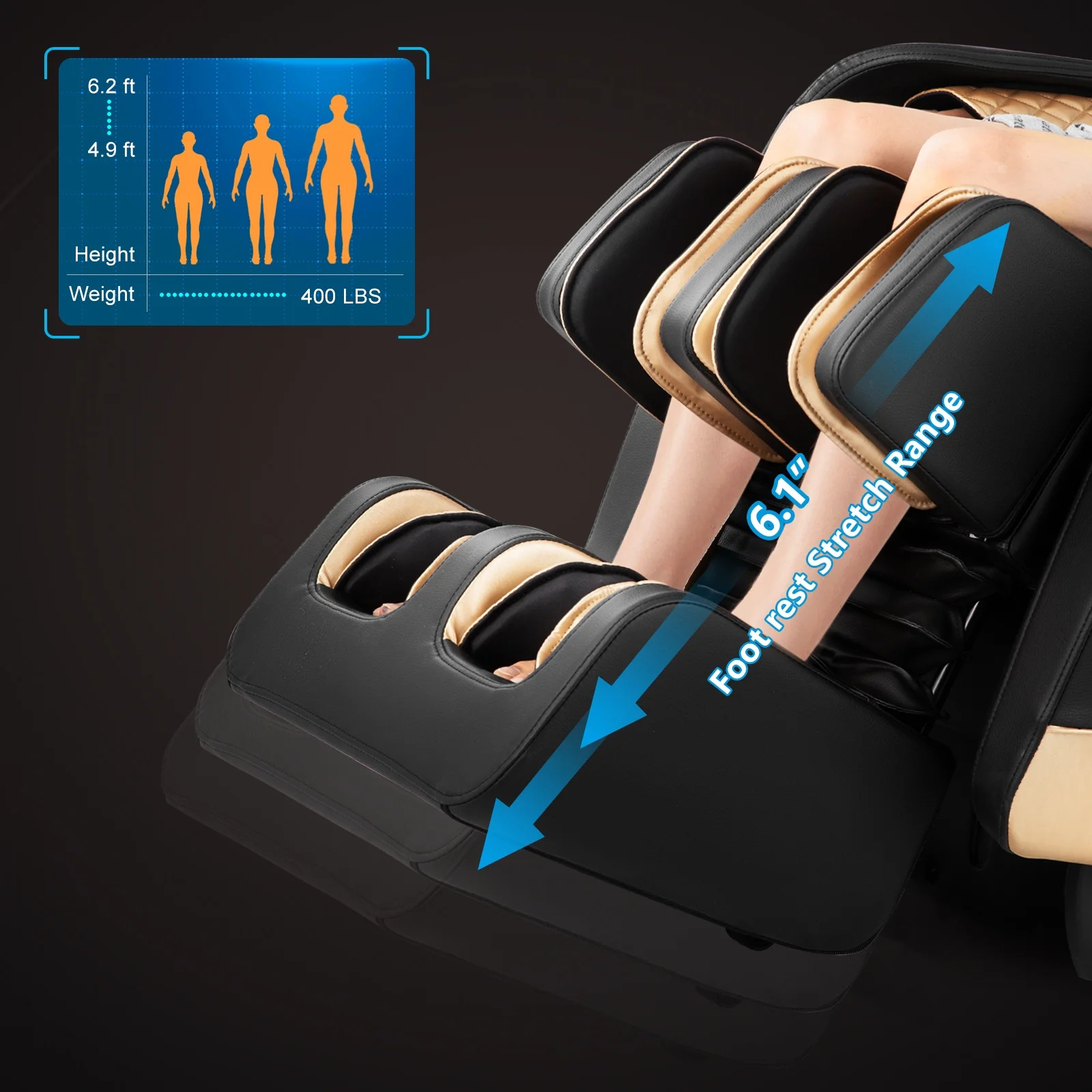 Artist Hand Massage Chair Full Body, SL Track Zero Gravity Massage Chair Recliner with 12 Modes, AI Voice Control, Bluetooth, Body Scan