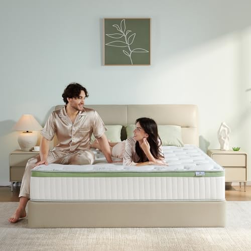 Full Mattress,12 Inch Full Size Mattresses in a Box,Memory Foam Hybrid Mattress,with Individual Pocket Spring - Pressure Relief, Motion Isolation