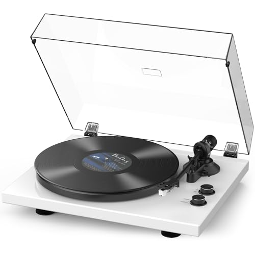 Turntables Record Player Wireless Output Connectivity Vinyl Player Iron Plate Belt-Drive Turn tables 33&45 RPM Speed Phono Line Output USB Digital to