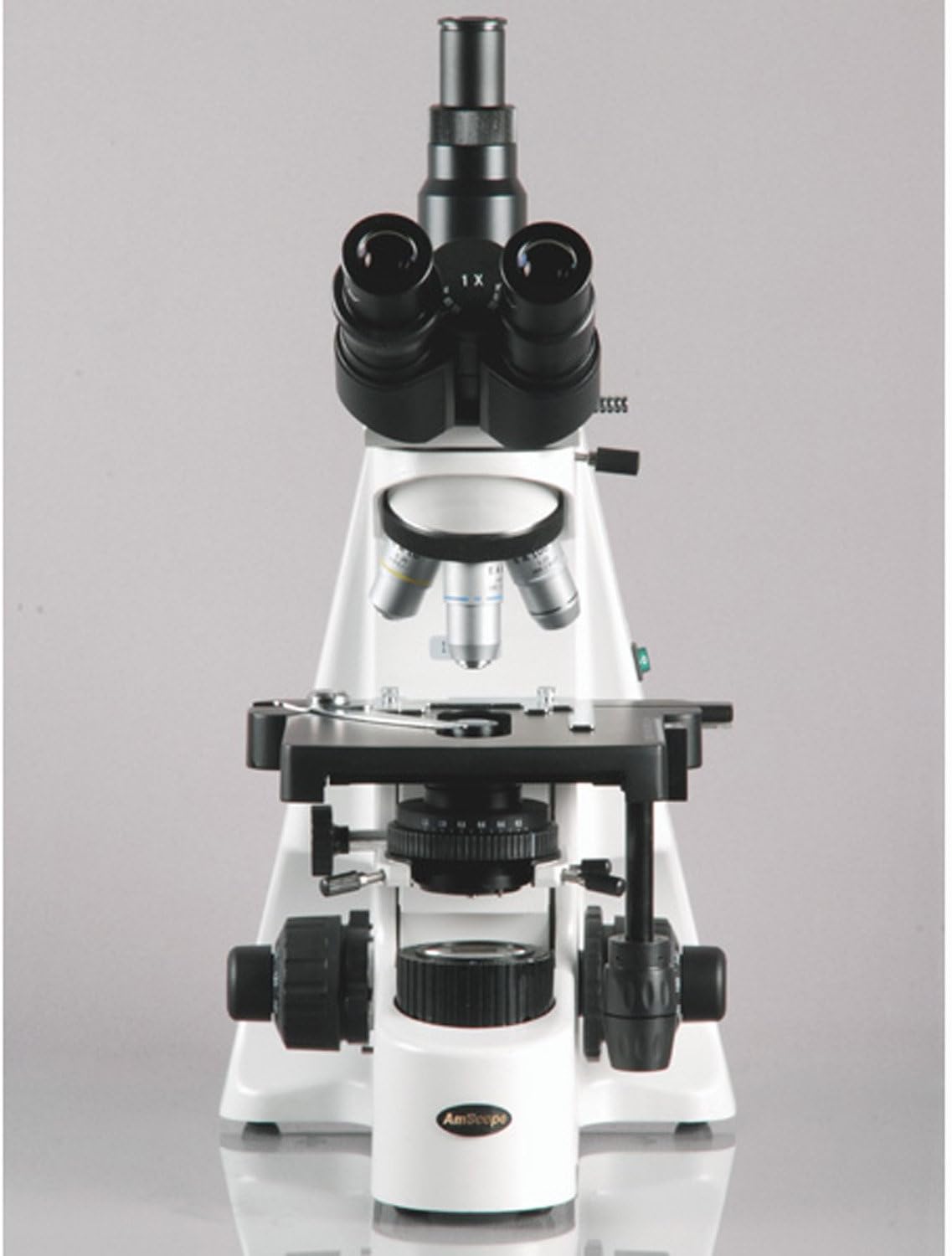 AmScope T690C-5M Digital Trinocular Compound Microscope, 40X-2500X Magnification, WH10x and WH25x Super-Widefield Eyepieces, Infinity Objectives