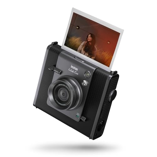 INSTAX Wide EVO 2-in-1 Instant Film Camera and Printer, Rear LCD Screen, 10 Lens and 10 Film Filters, Wide-Angle Lens Function