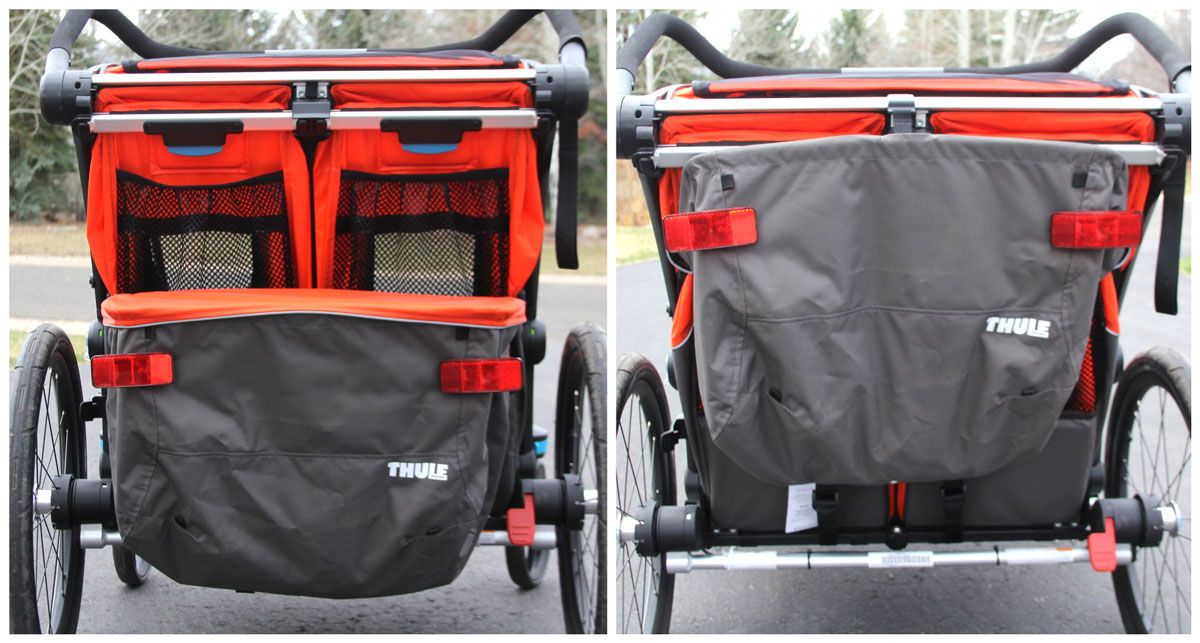 THULE CROSS DOUBLE STROLLER BIKE TRAILER
