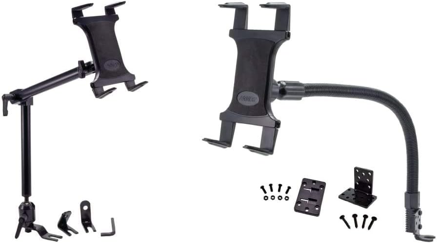ARKON Mounts TAB801 Heavy-Duty Car or Truck Seat Rail Tablet Mount with 22 inch Arm Retail Black