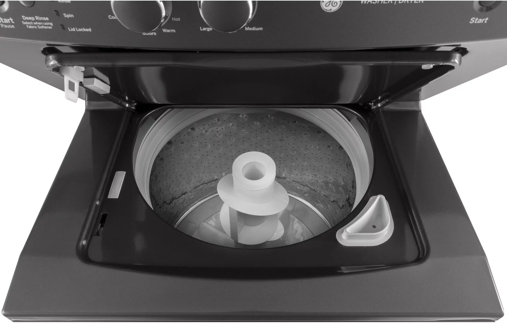 GE APPLIANCES GUD27GSPMDG  COMBINATION WASHER GAS DRYER White