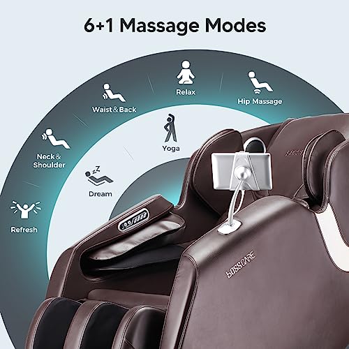 Full Body Airbag Massage Chair: 2025 Shiatsu Zero Gravity Massager Chairs - AI APP Control Back Heating