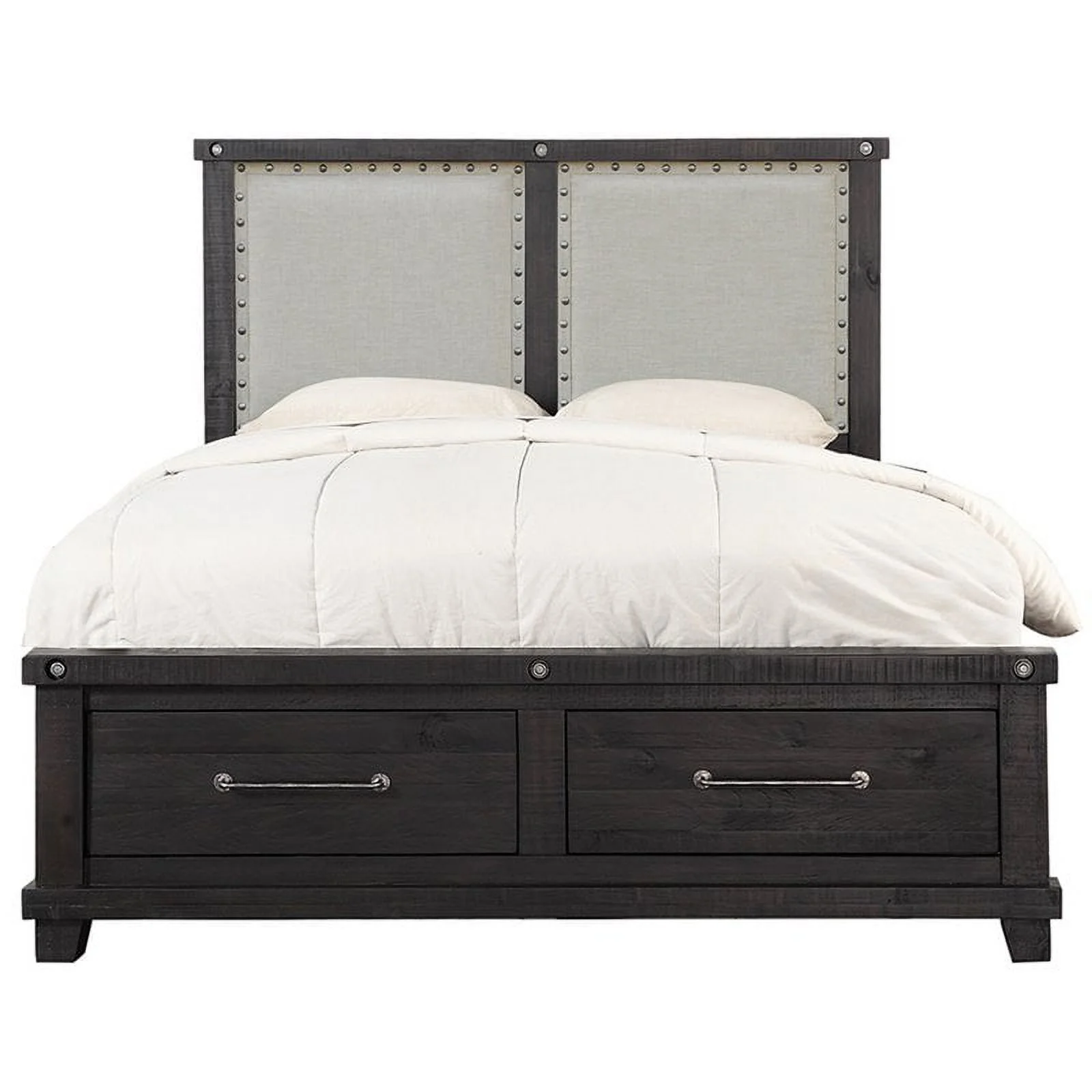 Modus Yosemite Upholstered California King Panel Storage Bed in Cafe