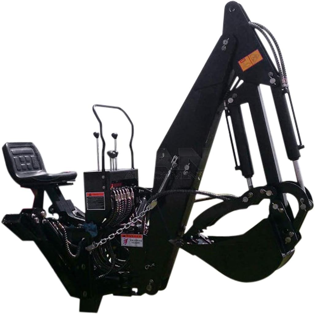 6' ft 3 Point Backhoe with Thumb Excavator Tractor Attachment Kubota Deere