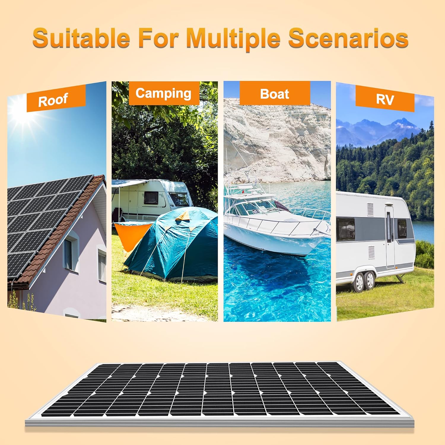 SOLPERK Solar Panel Kit 20W 12V