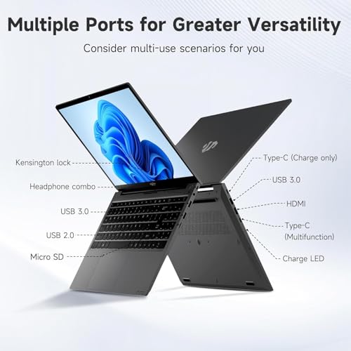 NIMO 15.6" IPS FHD-Business-Laptop, Intel 6 Core i3-1215U 8GB RAM 256GB SSD (Beat i5-1135G7