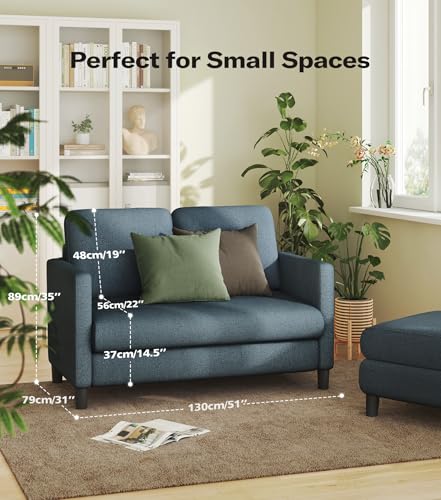 Sofa Accent Chair, 33" Reading Chair for Bedroom, Tool-Free Setup Living Room Accent Chairs, Comfy Arm Chairs Living Room, All-Wood Reading Nook