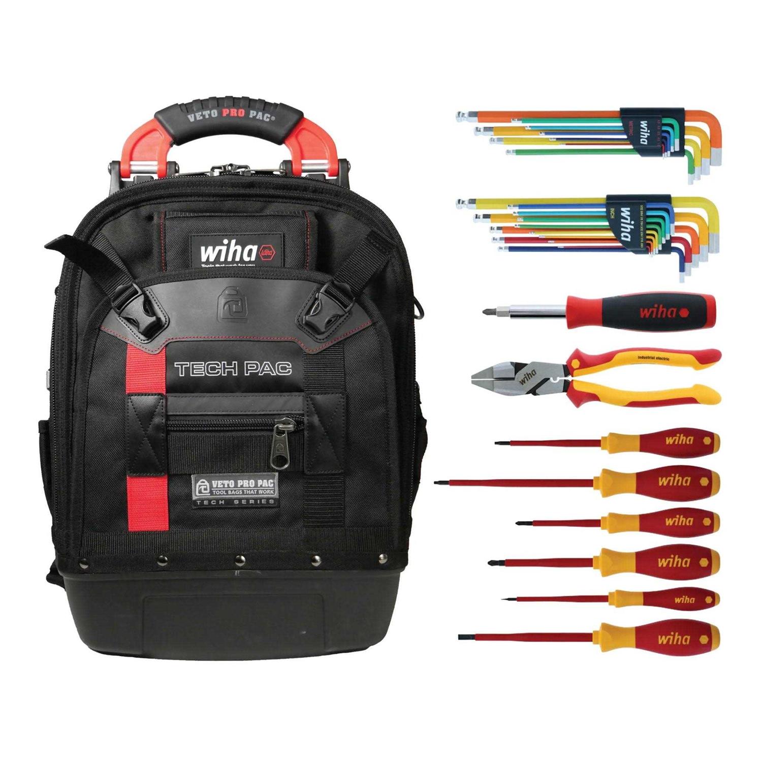 Wiha 91596 30-Piece RedStripe Tech Pac Tool Kit - Shop Hardware Tools Online Store