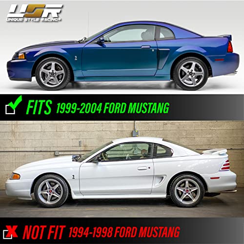 USR 96-04 Mustang V6/GT Plug and Play Tail Light Wire Harness for Sequential Signal + Total of 8 Cabnus LED Bulbs for Red Brake + White Reverse (Left