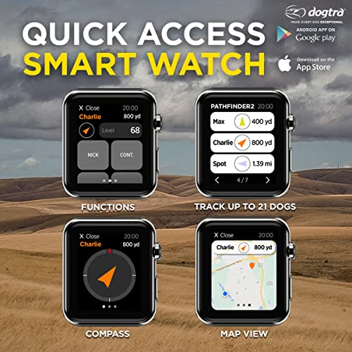 Dogtra Pathfinder 2 - Hunting Ecollar GPS Dog Training Collar with Remote, 9 Mile Range, Tracking & Containment for Medium & Large Dog Breeds