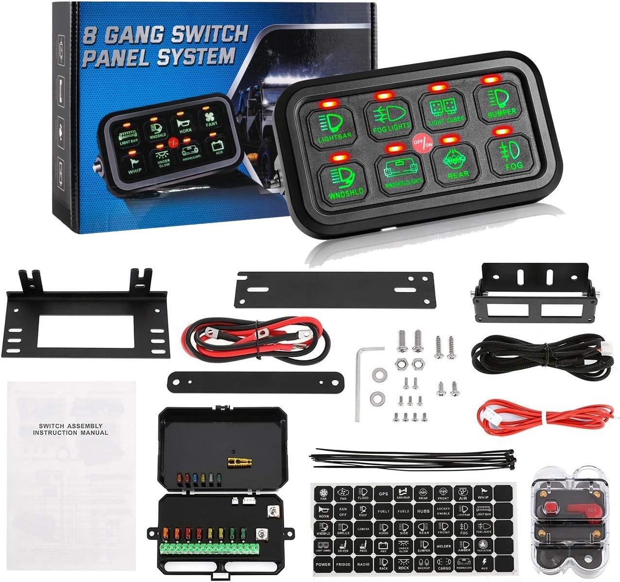 8 Gang Switch Panel