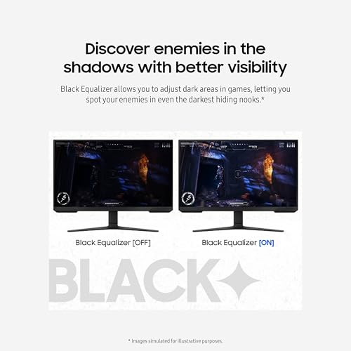 Samsung 27-Inch Odyssey G3 (G30D) Series FHD Gaming Monitor, 1ms, 180Hz, AMD FreeSync, Adjustable Stand, Black Equalizer, Virtual Aim Point
