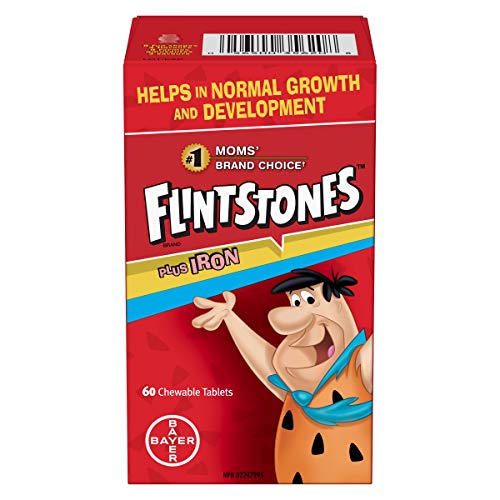 Flintstones Plus Iron Multivitamins, 60 Chewable Tablets - Kansas Nuitrition - HNZSDS