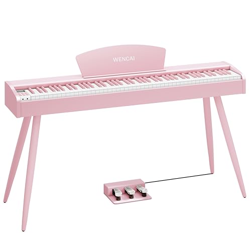 88 Key Fully Weighted Electric Piano Keyboard Hammer Action Full-size Digital Pianos for Beginners Adults Wooden Upright Piano with Sheet Music Stand
