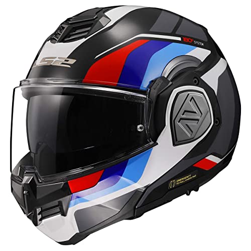 LS2 Helmets Advant Modular Helmet (Noir Matte Black - Large)