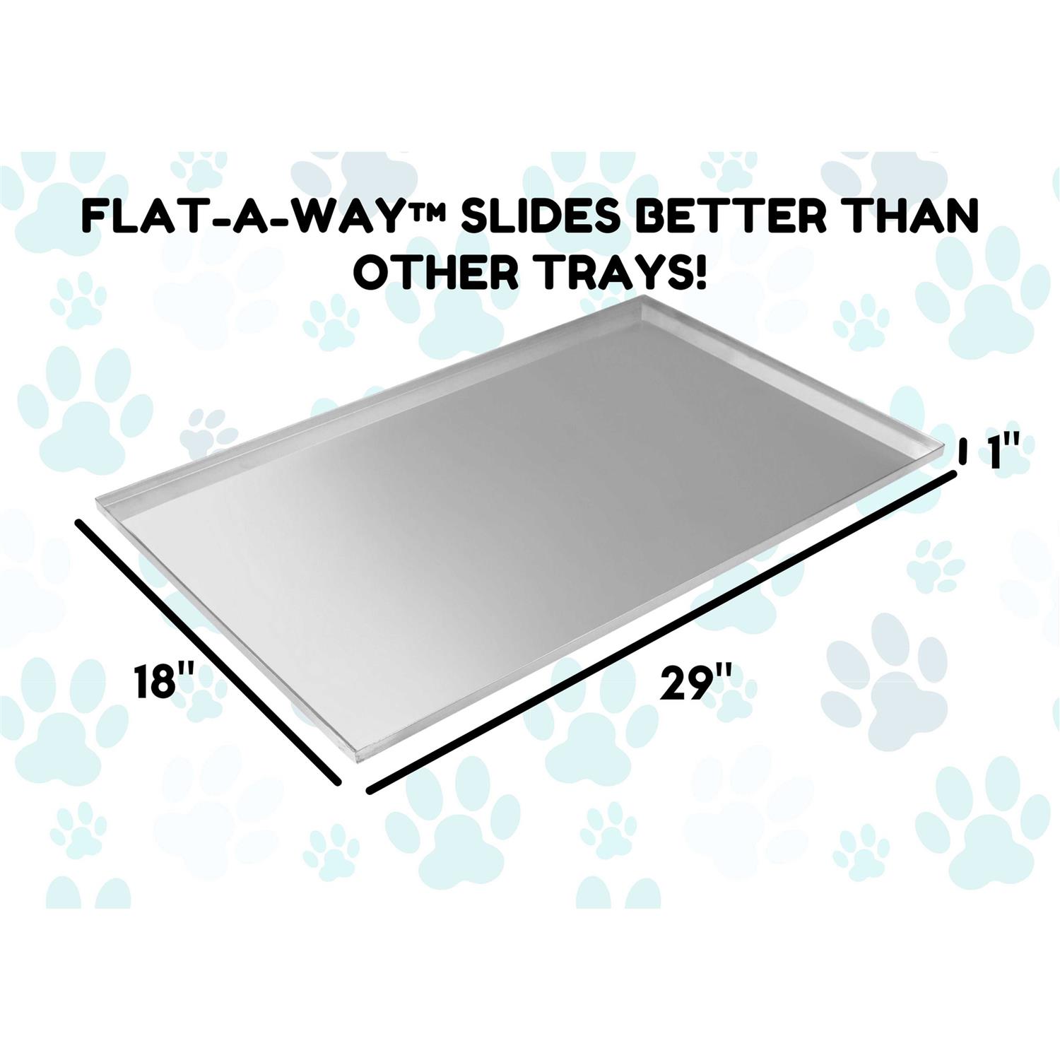 Red Hound Auto Metal Replacement Tray for Dog Crate Flat-A-Way Heavy Duty Stainless Steel Chew Proof Kennel - Pet Supplies online store