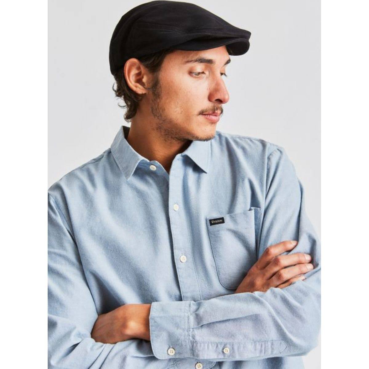 Brixton Hooligan Snap Flat Cap – Brown / Khaki