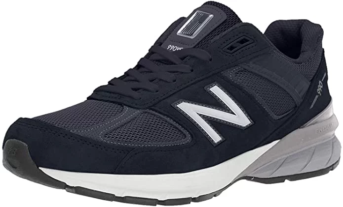 New Balance M990NV5: Men's 990NV5 Navy/Silver Sneaker (11 2E US Men, Black/Silver) - Curated Treasures Market