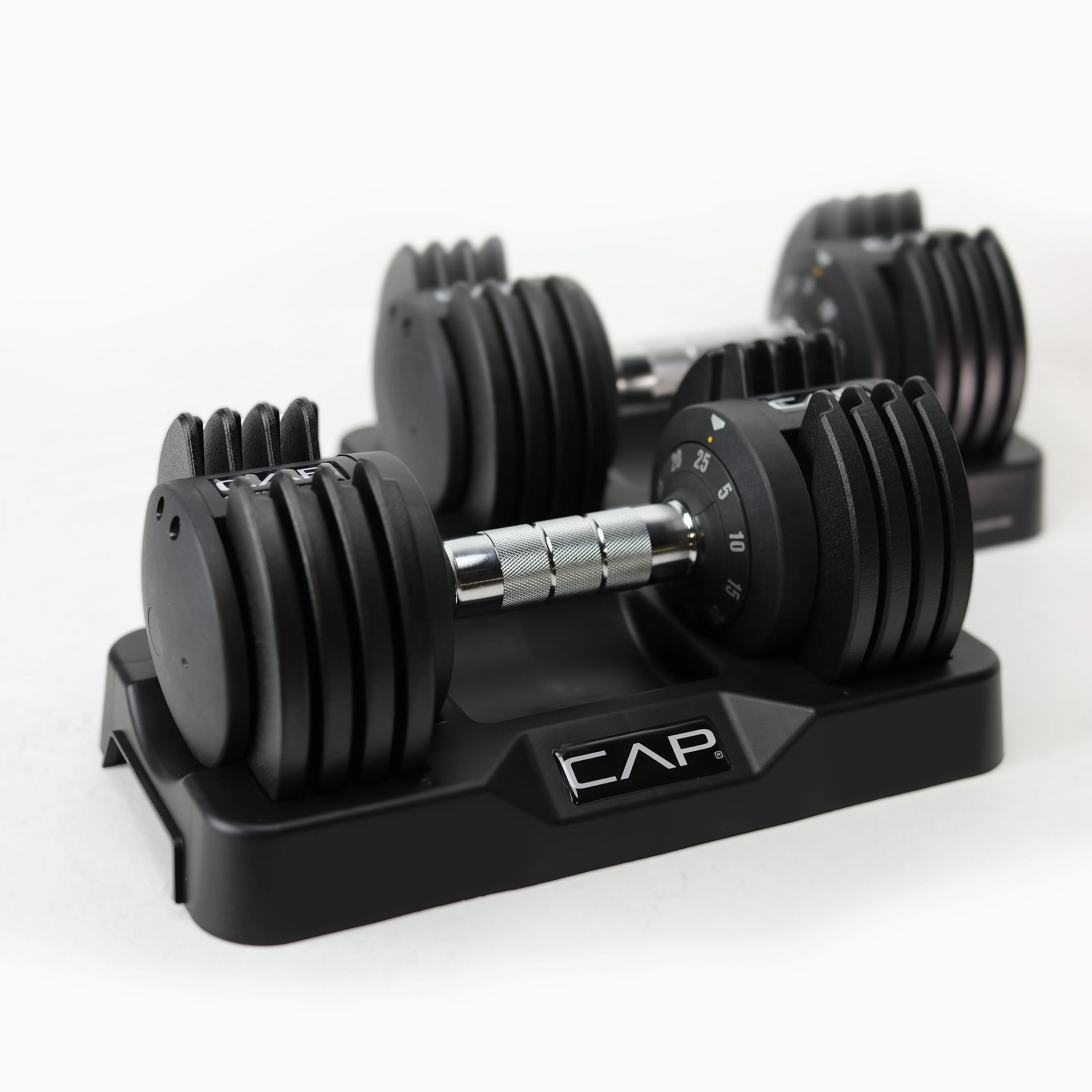 CAP Barbell 25lb. Adjustable Dumbbell, Quick Select 5-25, Single