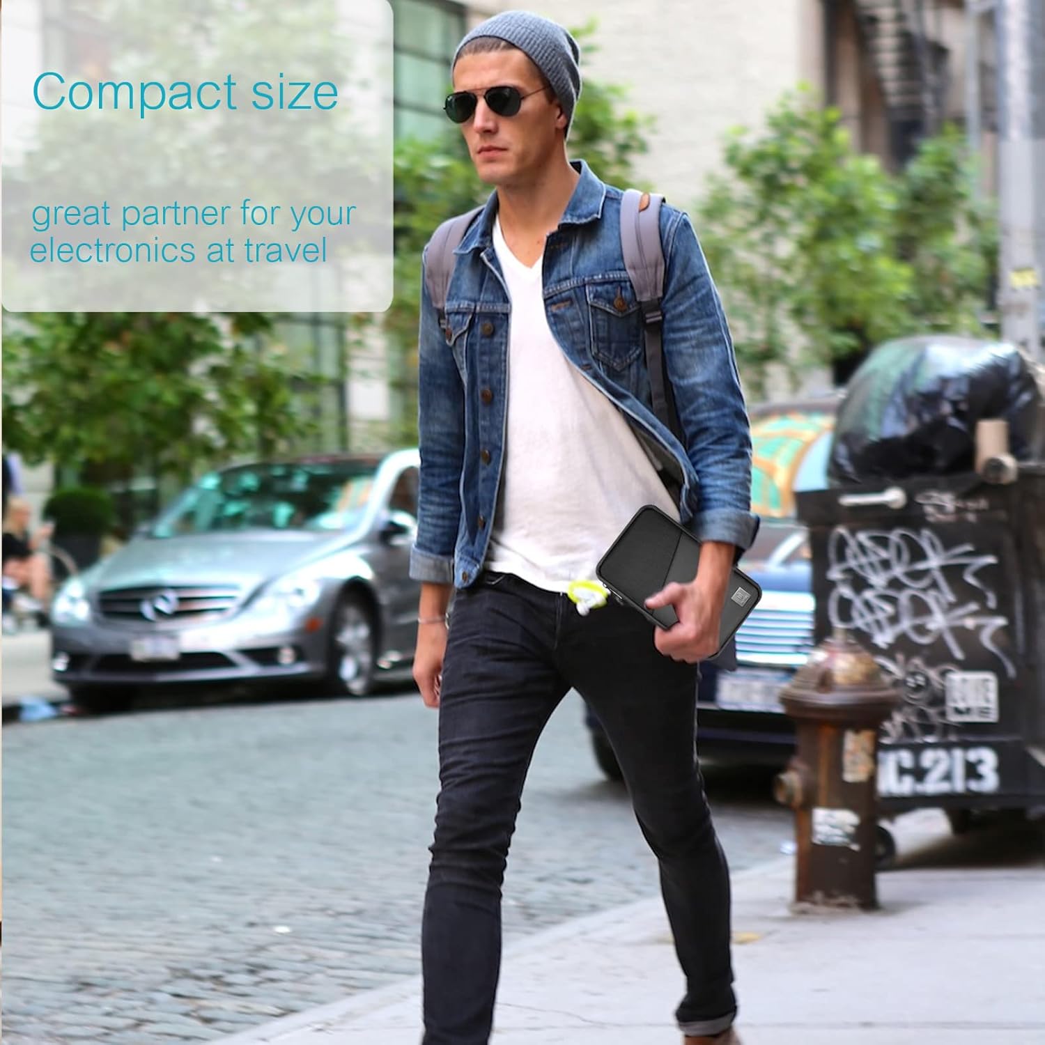 Electronics Organizer Bag Waterproof Travel Organizer Bag Electronics Accessories Pouch Bag Cable Storage Bag Portable Carrying Case for Cable Hard