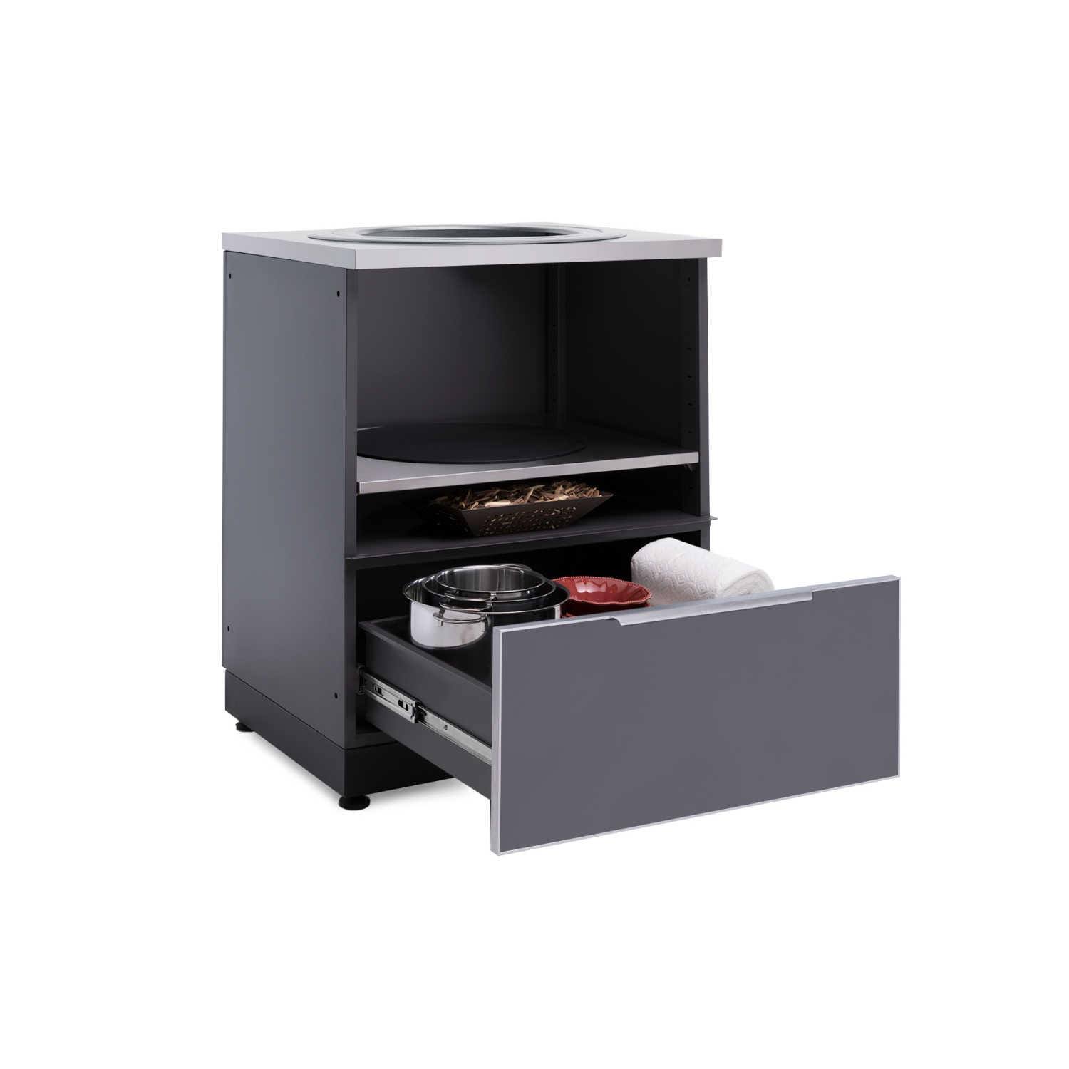NewAge Products Outdoor Kitchen Wall Cabinet in Aluminum