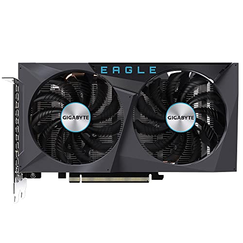 Gigabyte NVIDIA GeForce RTX 3050 EAGLE OC Graphics Card - 8GB GDDR6, 128-bit, PCI-E 4.0, 1792MHz Core Clock, 1x DP 1.4, 1 x HDMI 2.1, NVIDIA Ampere