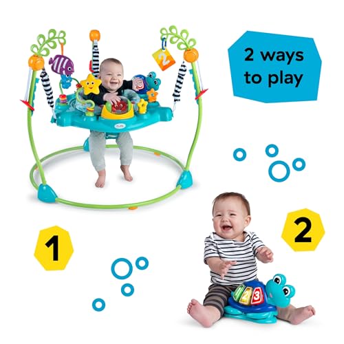Baby Einstein Neptune's Ocean Discovery Activity Jumper, Ages 6 months +, Max weight 25 lbs., Unisex