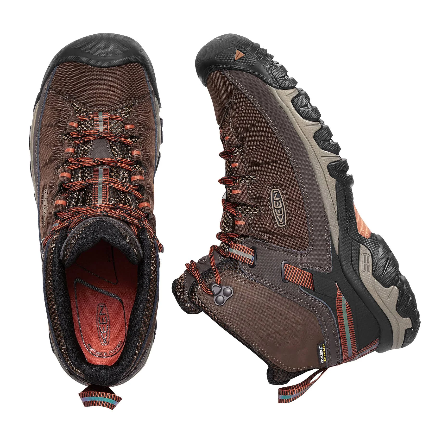 Keen Targhee EXP Mid Waterproof Men&s Mulch/Burnt Ochre 13
