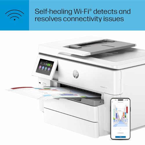 HP OfficeJet Pro 9730e Wide-Format Wireless All-in-One Color Inkjet Printer, Print, scan, Copy up to 11x17', ADF, Duplex Printing Best-for-Office