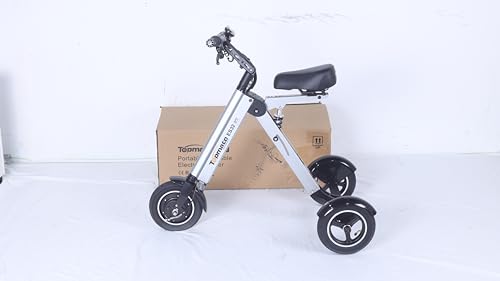 TopMate ES32 Electric Scooter 3 Wheels Foldable Trike with Seat for Adults, Light Weight with Reverse Function and Key Switch