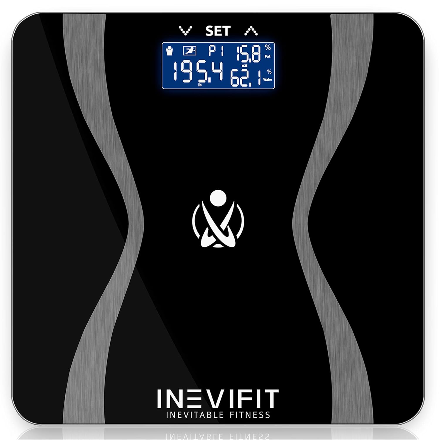 INEVIFIT Body-Analyzer Scale, Highly Accurate Digital Bathroom Body Composition Analyzer, Measures Weight, Body Fat, Water