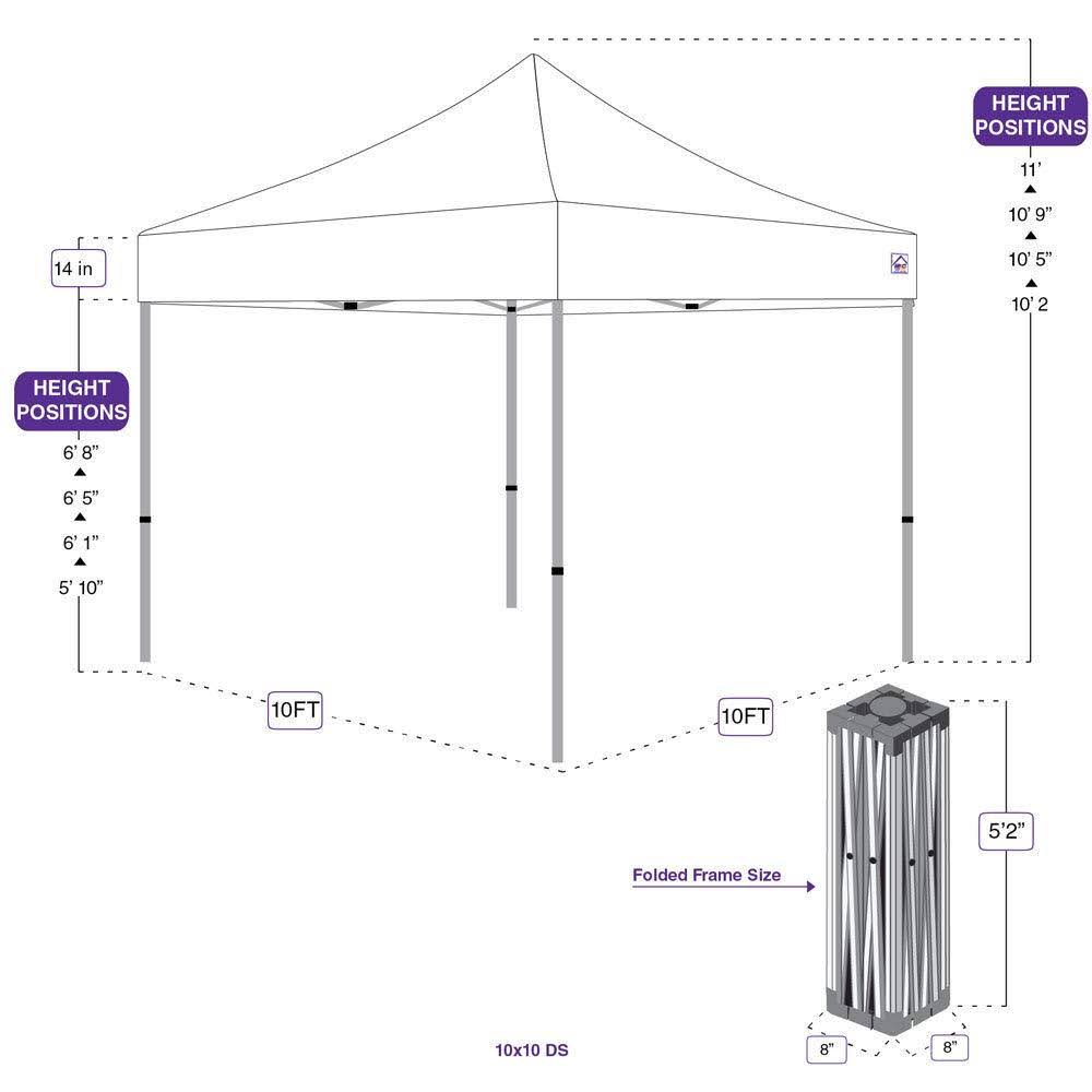 Impact Canopy 10& x 10& Instant Pop-Up Canopy - White