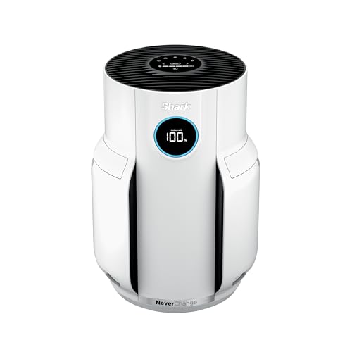 Shark Air Purifiers for Home Large Room with NeverChange Air Filter, 5 Year HEPA Filter, Covers 650 Sq. ft