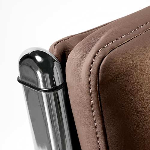 Bush Business Furniture 400 Series High Back Leather Executive Office Chair in Saddle Tan