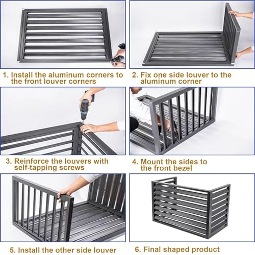 Aluminum Air Conditioner and Heat Pump Cover ,Mini Split Air Conditioner Cover for Outside Units ,Shelf Plant Stand ,Outdoor AC Unit Cover