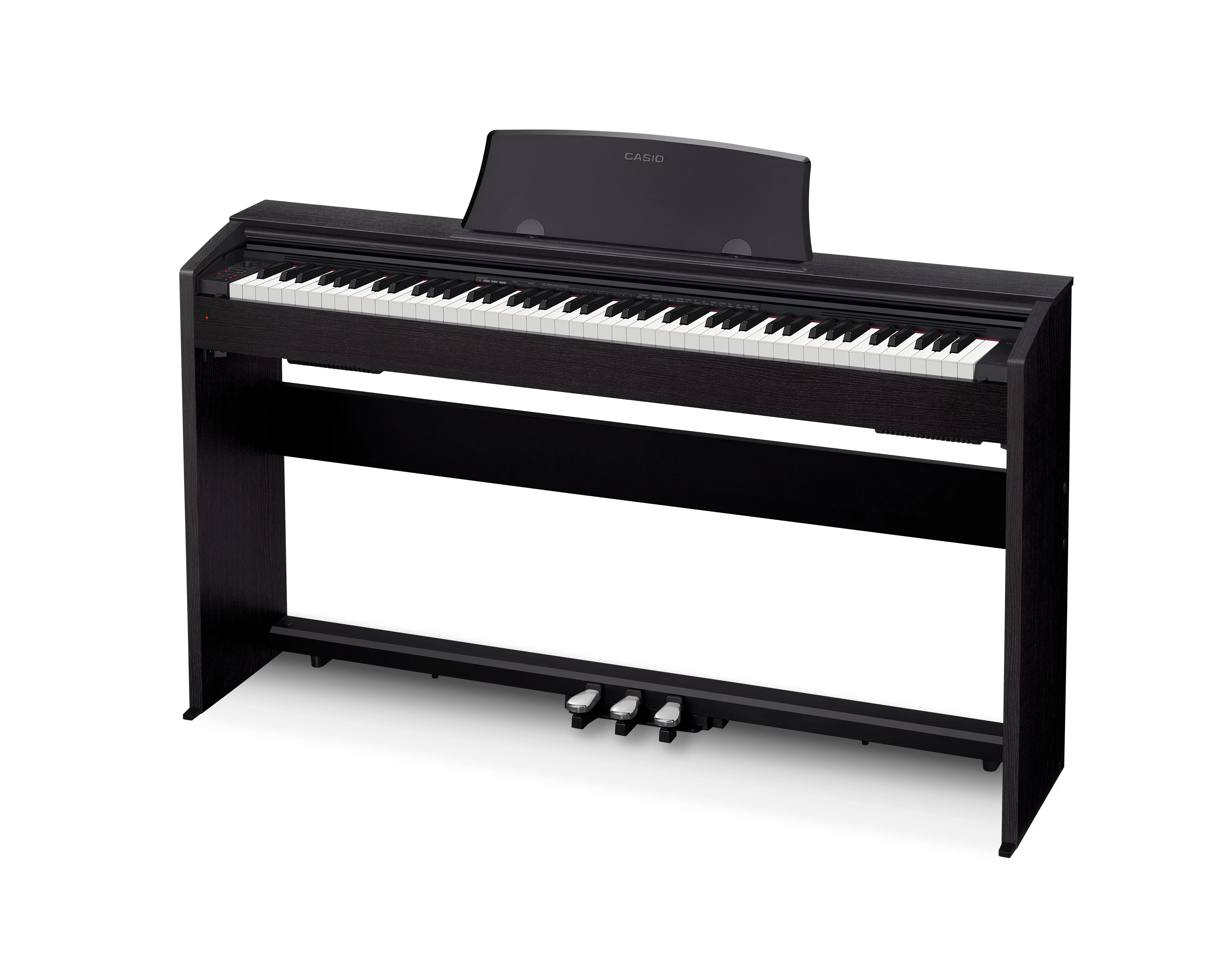Casio PX770 Privia 88-Key Digital Home Piano with Scaled, Weighted Hammer-Action Keys, Black - Radiant Selections