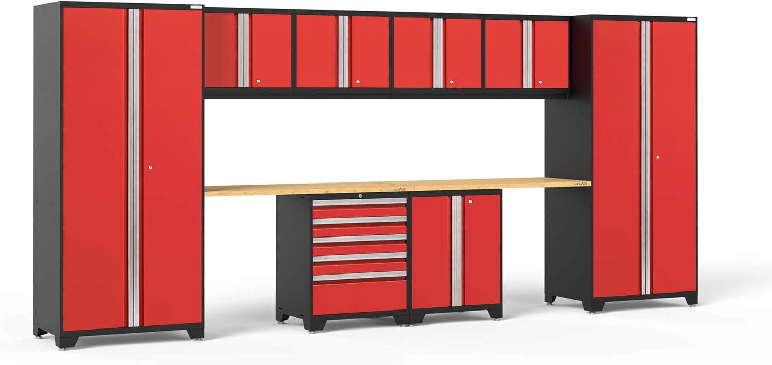 NewAge Products Pro Series Gray 10 Piece Set, Garage Cabinets, 52054