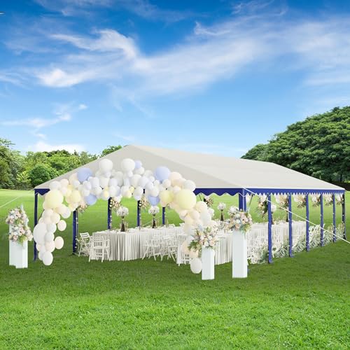 PHI VILLA 20'x16' Outdoor Heavy Duty Party Tent Large Commercial Canopy Wedding Event Shelter with Removable Sidewalls & 3 Storage Bags for Patio