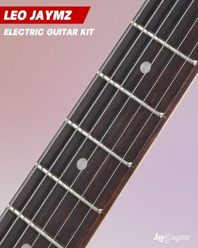 Leo Jaymz 39" Full Size ST Style Electric Guitar Starter Kit with SSH Pickup, 5W Portable Amp, Tuner, Gig Bag, Strap & Accessories (Violet Ocean)