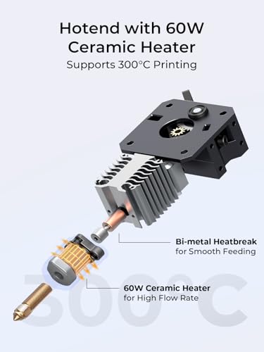 Creality Ender-3 V3 KE 3D Printer, 500 mm/s High-Speed Printing with Auto-Leveling, Sprite Direct Extruder Supports 300℃ Printing
