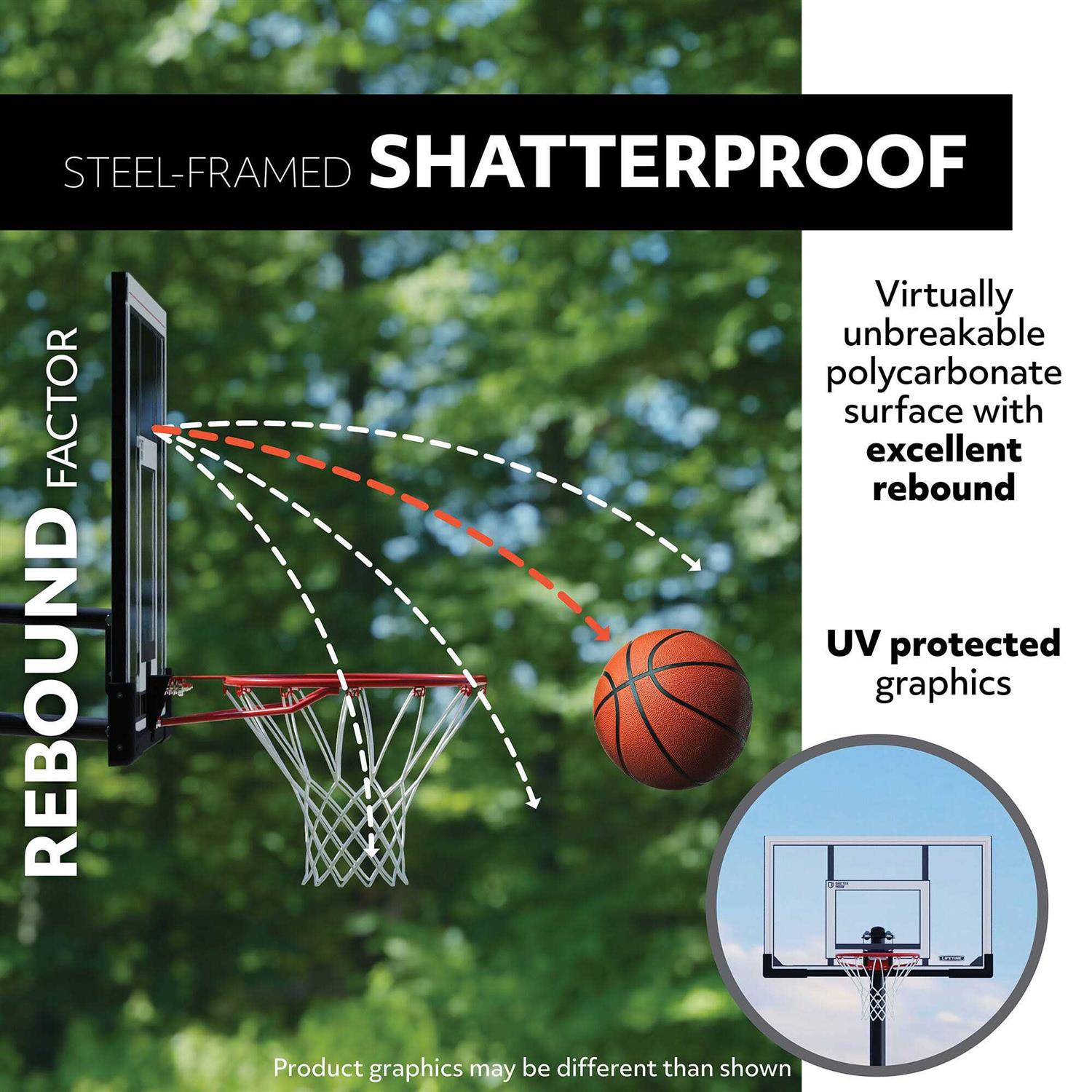 Lifetime Basketball Backboard Rim Combo - Sports Supplies Online Store