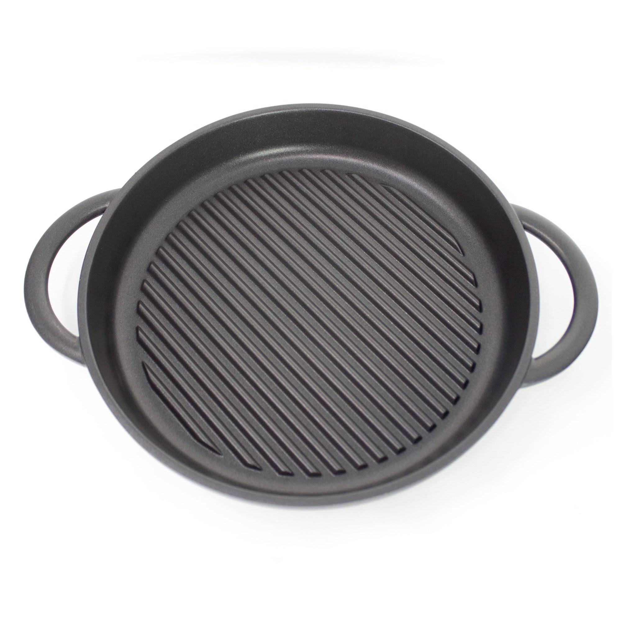 Jean Patrique The Whatever Pan - Cast Aluminium Griddle Pan with Glass Lid