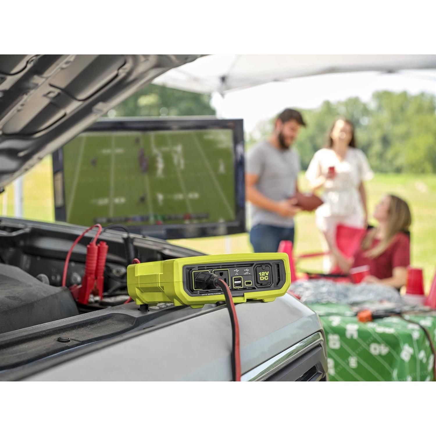 Ryobi ONE+ 18V 800 Watt 12V Automotive Power Inverter RYI8030AVNM - Shop Hardware Tools Online Store